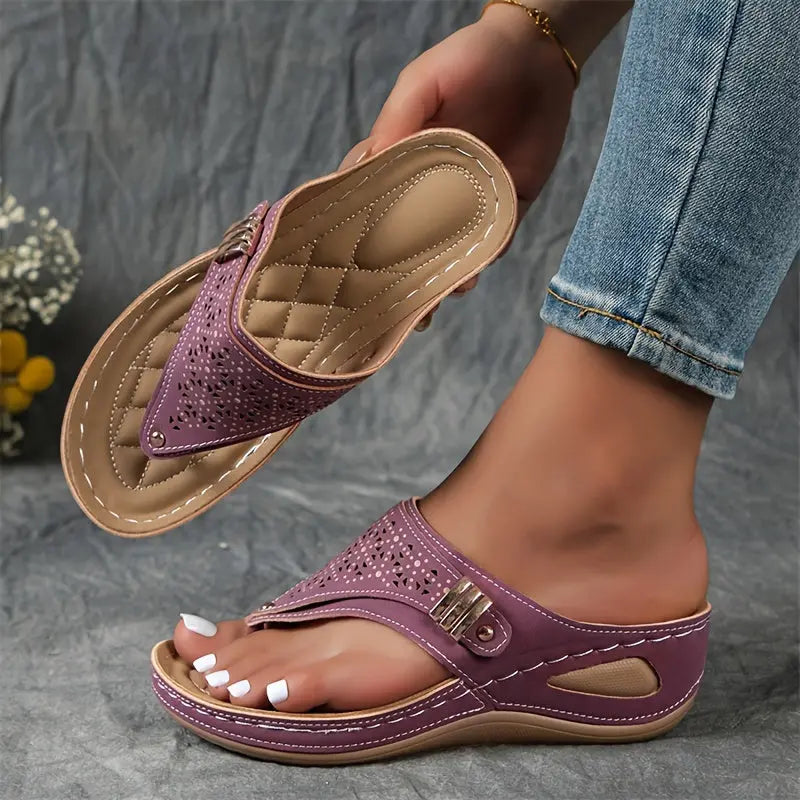 Élodie™ | Keil-Zehensandalen für Dame