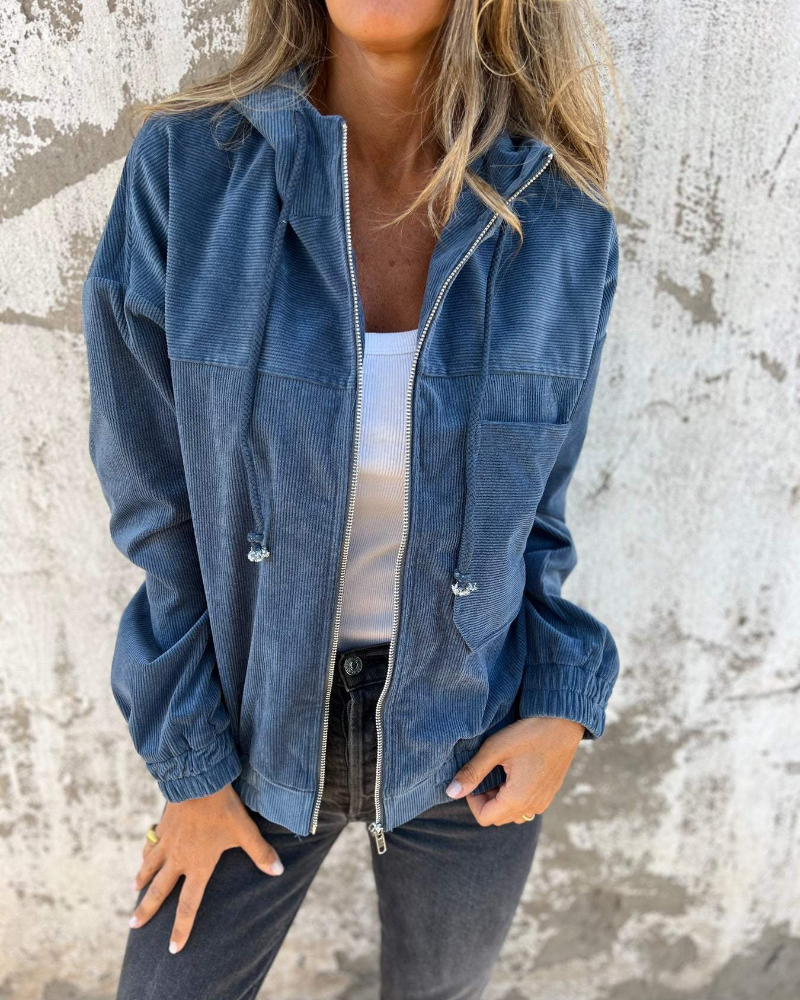 Karla™ | Weiche Jacke mit Kapuze und Reißverschluss