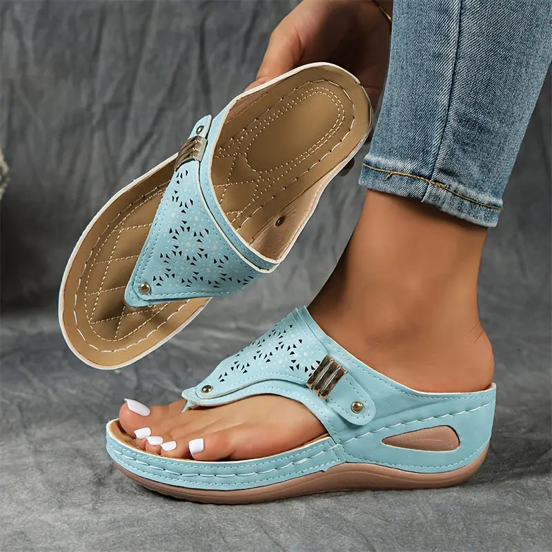 Élodie™ | Keil-Zehensandalen für Dame