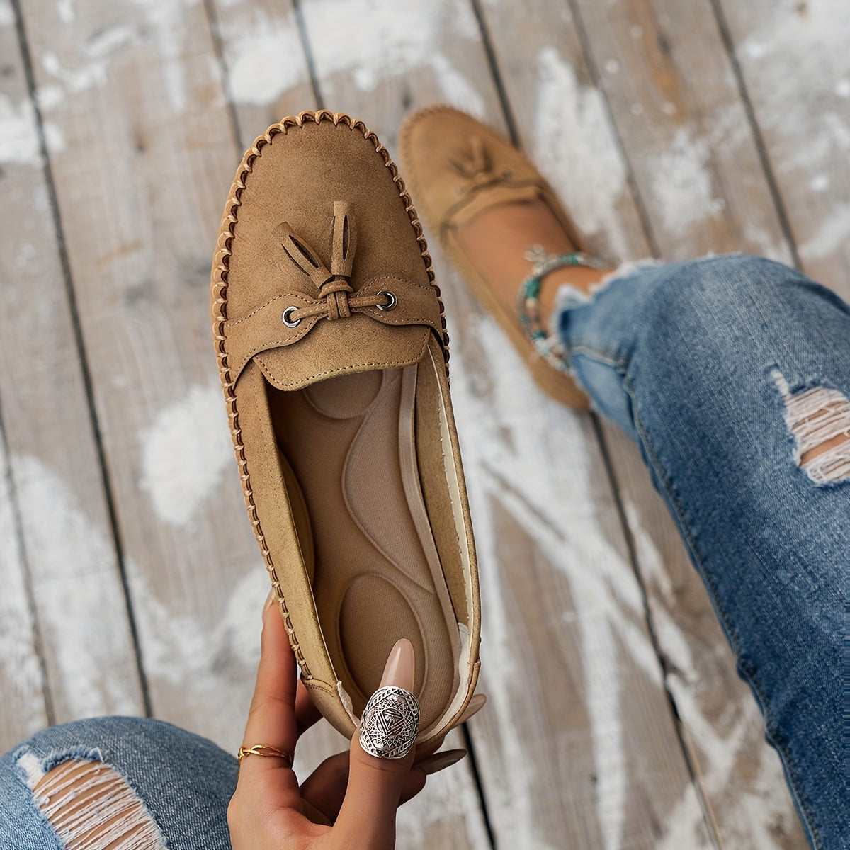 Nadine™ | Klassische Loafers mit Quasten-Detail