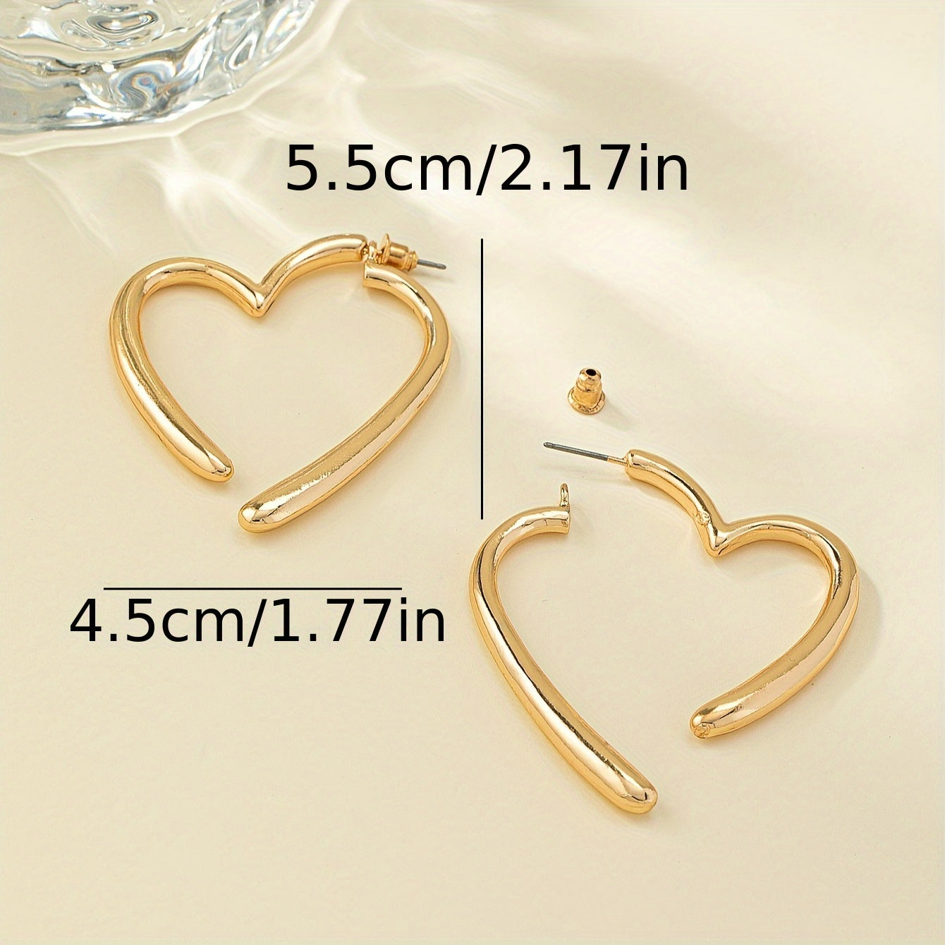 Anneliese™ – Elegante Herz-Creolen im Goldton für jeden Anlass