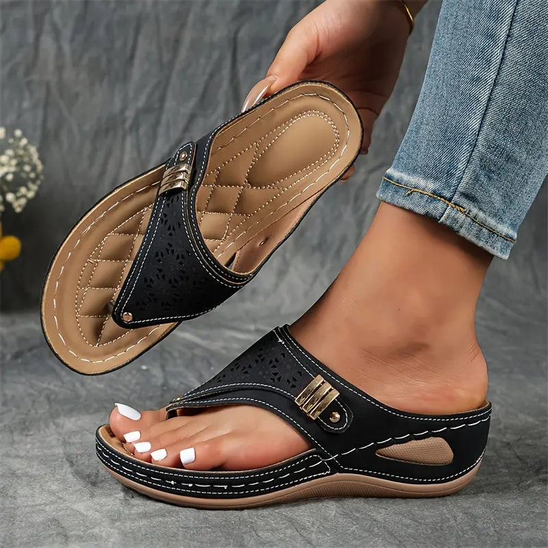 Élodie™ | Keil-Zehensandalen für Dame
