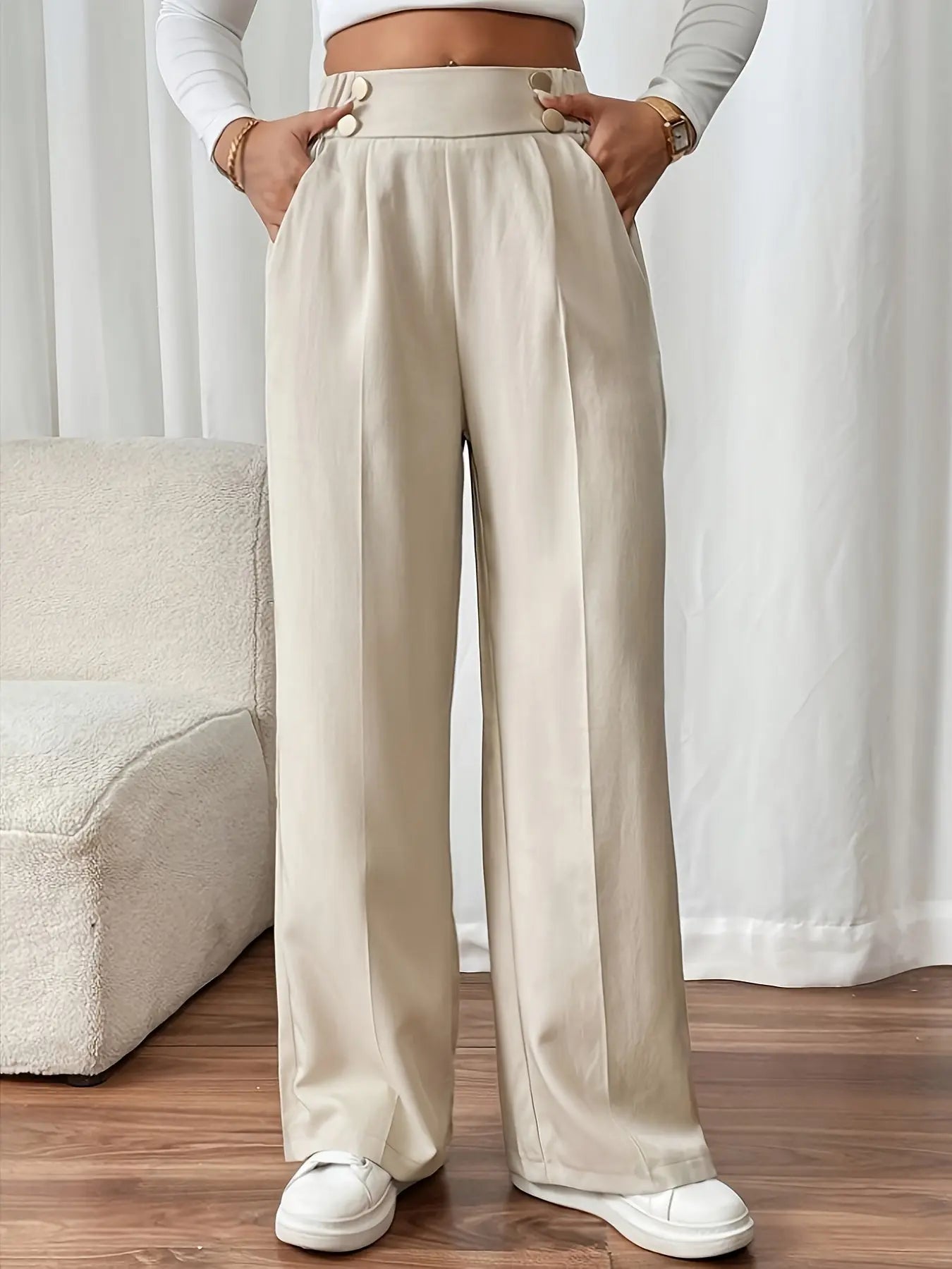Sophie™ | Pantalon Élégant Taille Haute - Montela