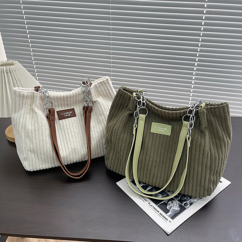Julia™ | Baumwoll-Cord Tote Bag