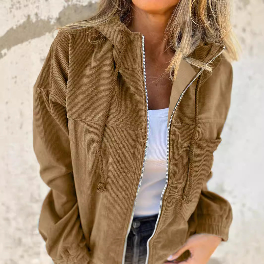 Karla™ | Weiche Jacke mit Kapuze und Reißverschluss