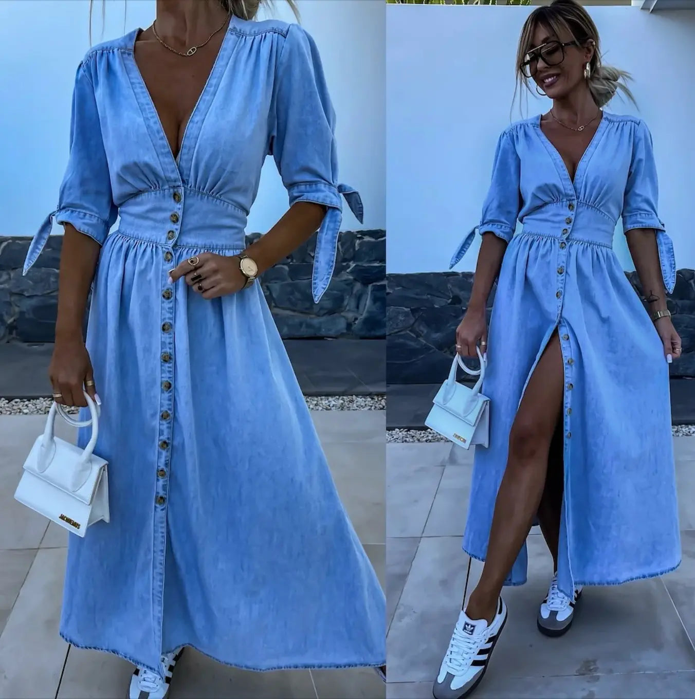 Ivana™ – Das Jeanskleid, das deine Schönheit zum Vorschein bringt