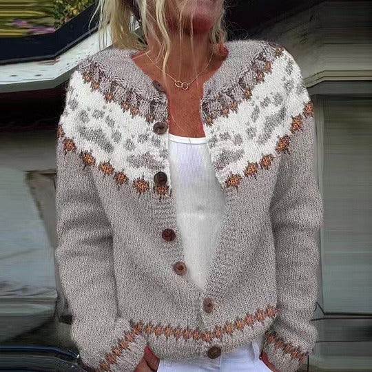 Emery™ - Vintage Isländische Strickjacke