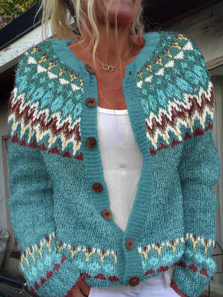 Serenity™ - Vintage Isländische Strickjacke