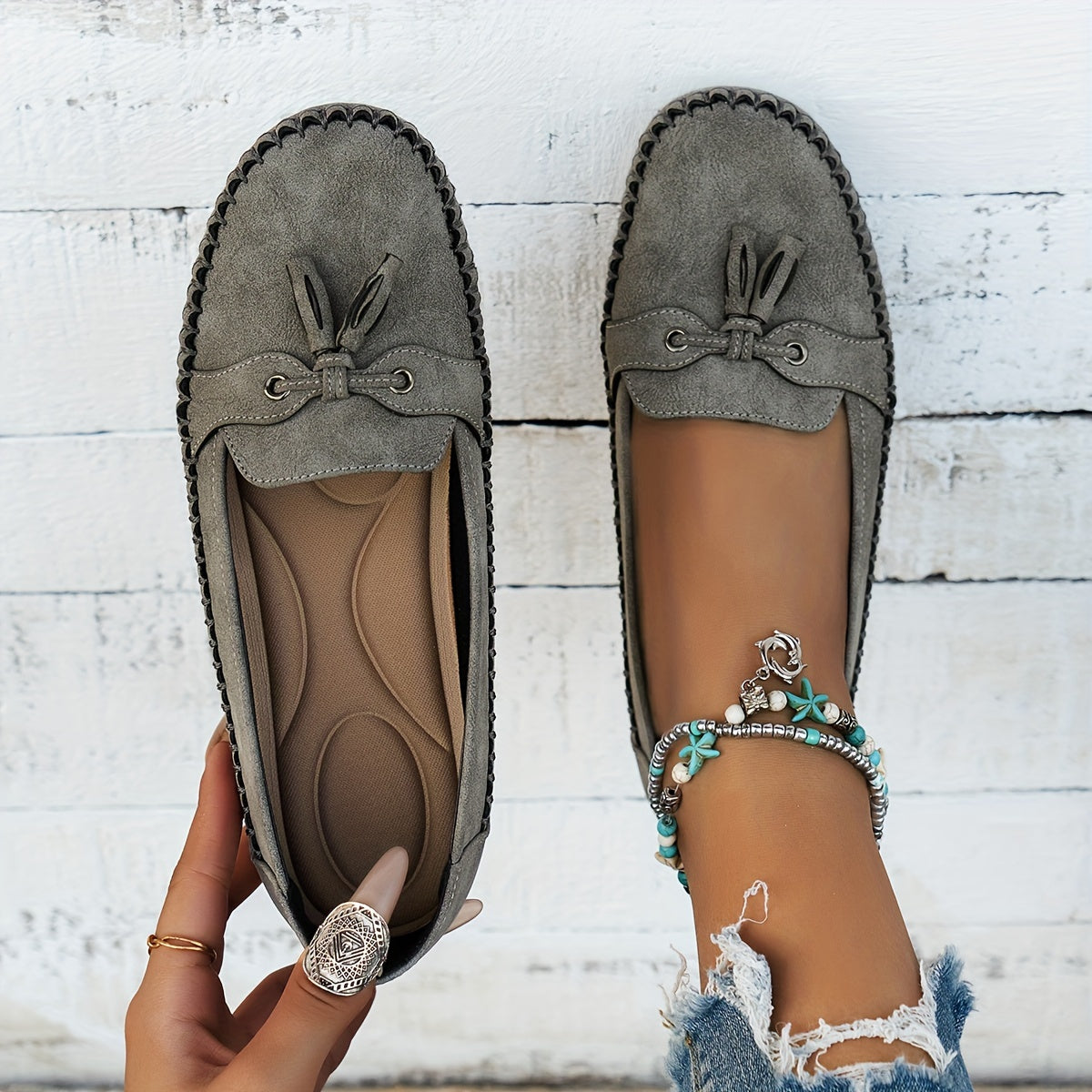 Nadine™ | Klassische Loafers mit Quasten-Detail