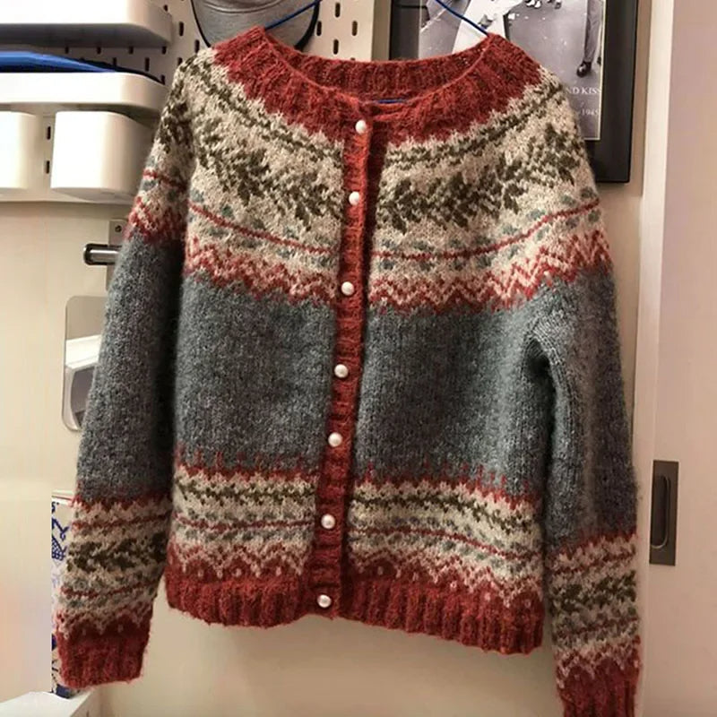 Jessica™ - Vintage Island-Strickjacke