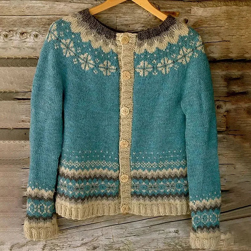 Cassandra™ - Vintage Island-Strickjacke
