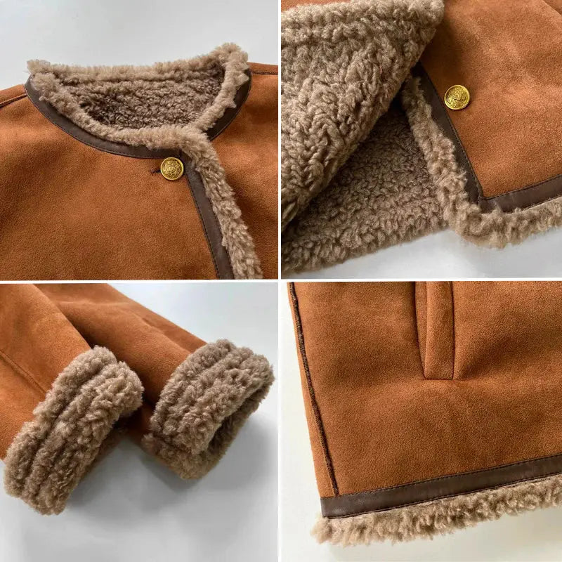 Rosalie™ – Veste Mi-Saison en Cuir d’Agneau - Montela