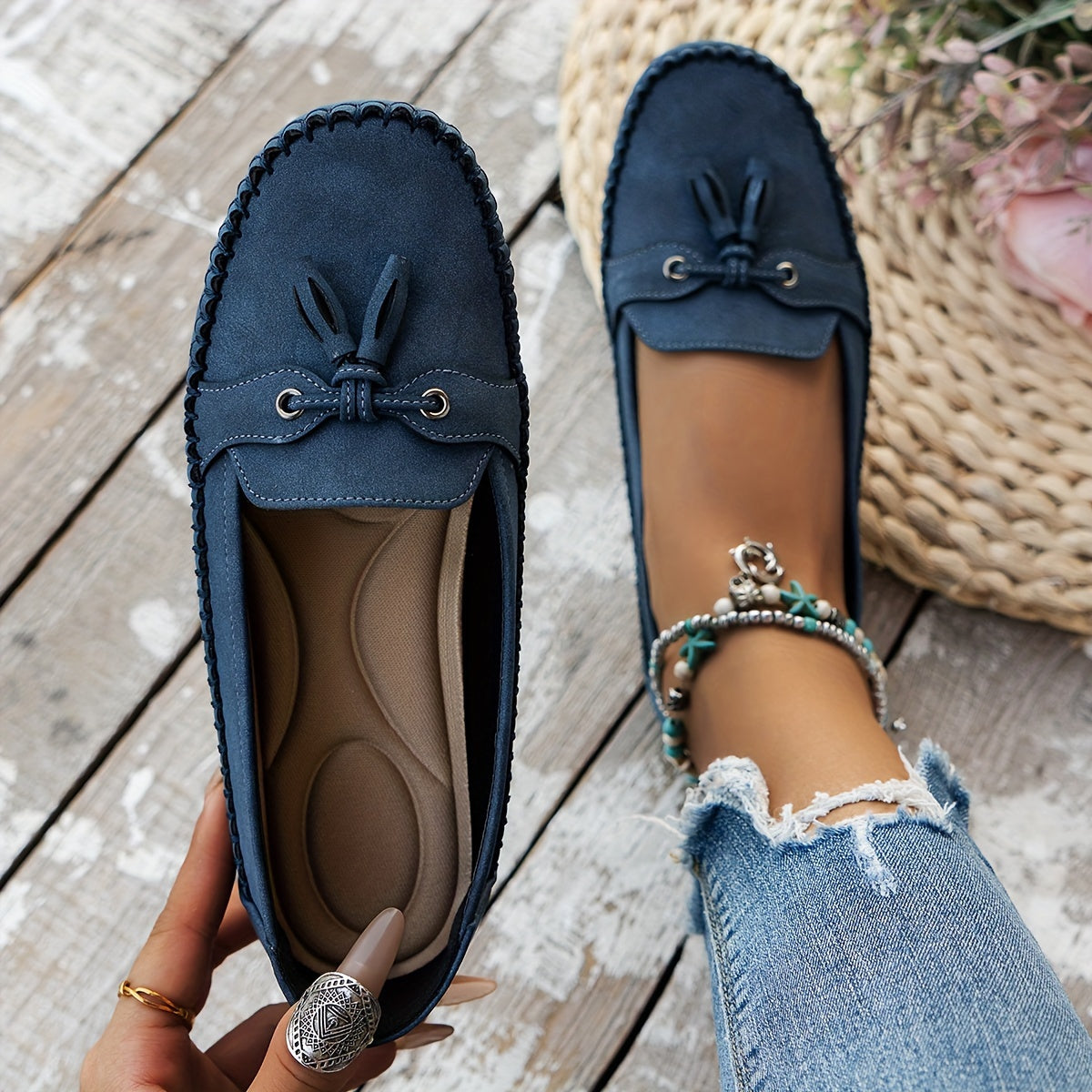 Nadine™ | Klassische Loafers mit Quasten-Detail