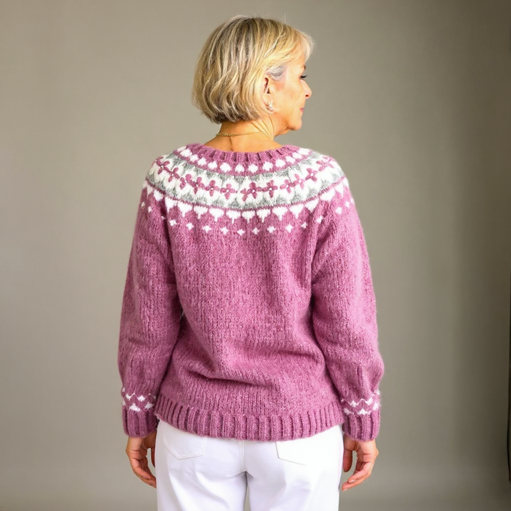 Maya™ - Vintage Isländische Strickjacke
