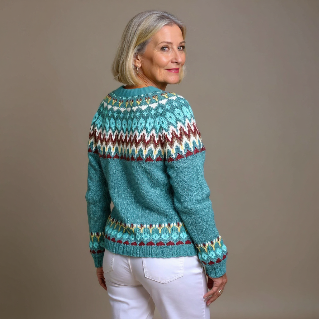 Serenity™ - Vintage Isländische Strickjacke