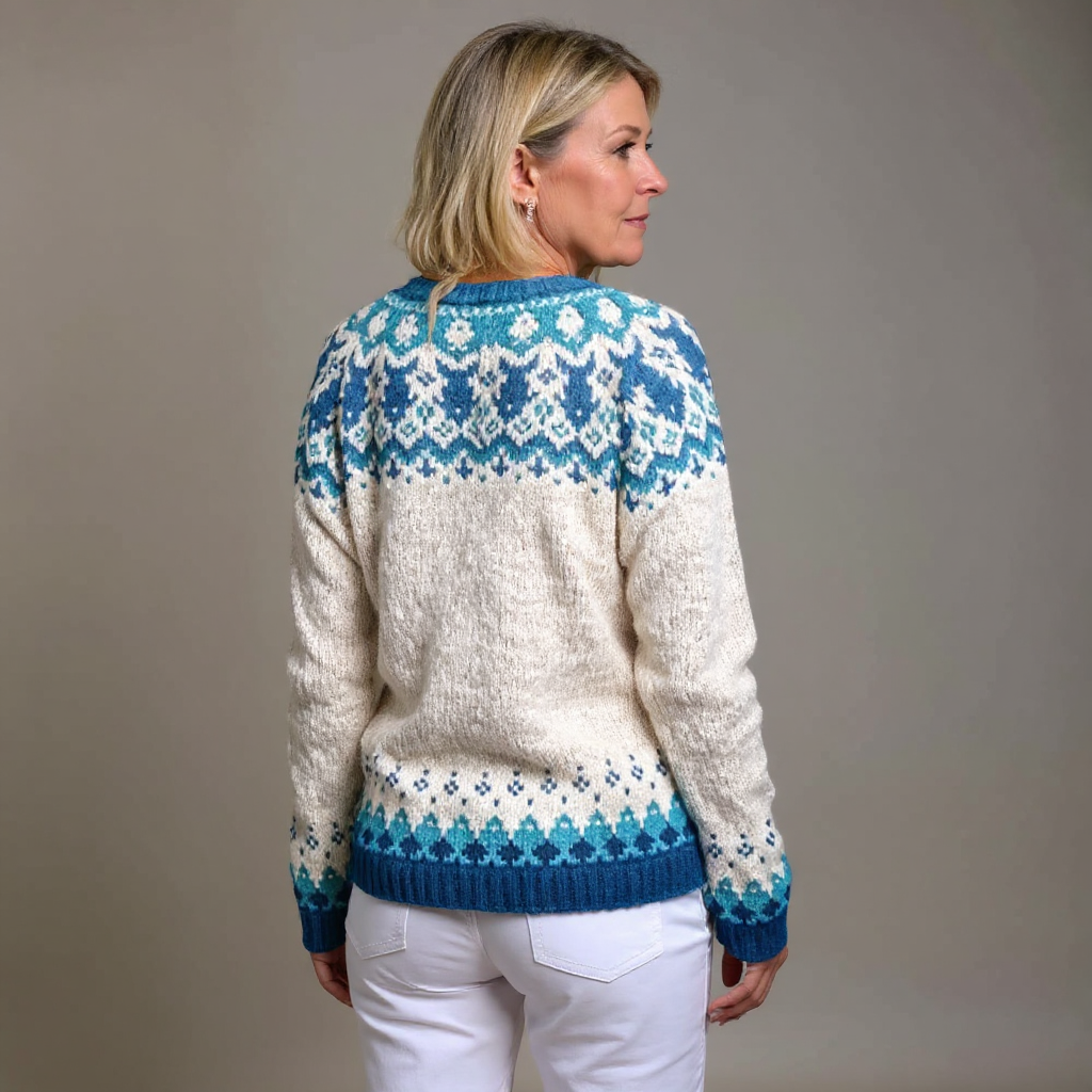 Eva™ - Vintage Isländische Strickjacke