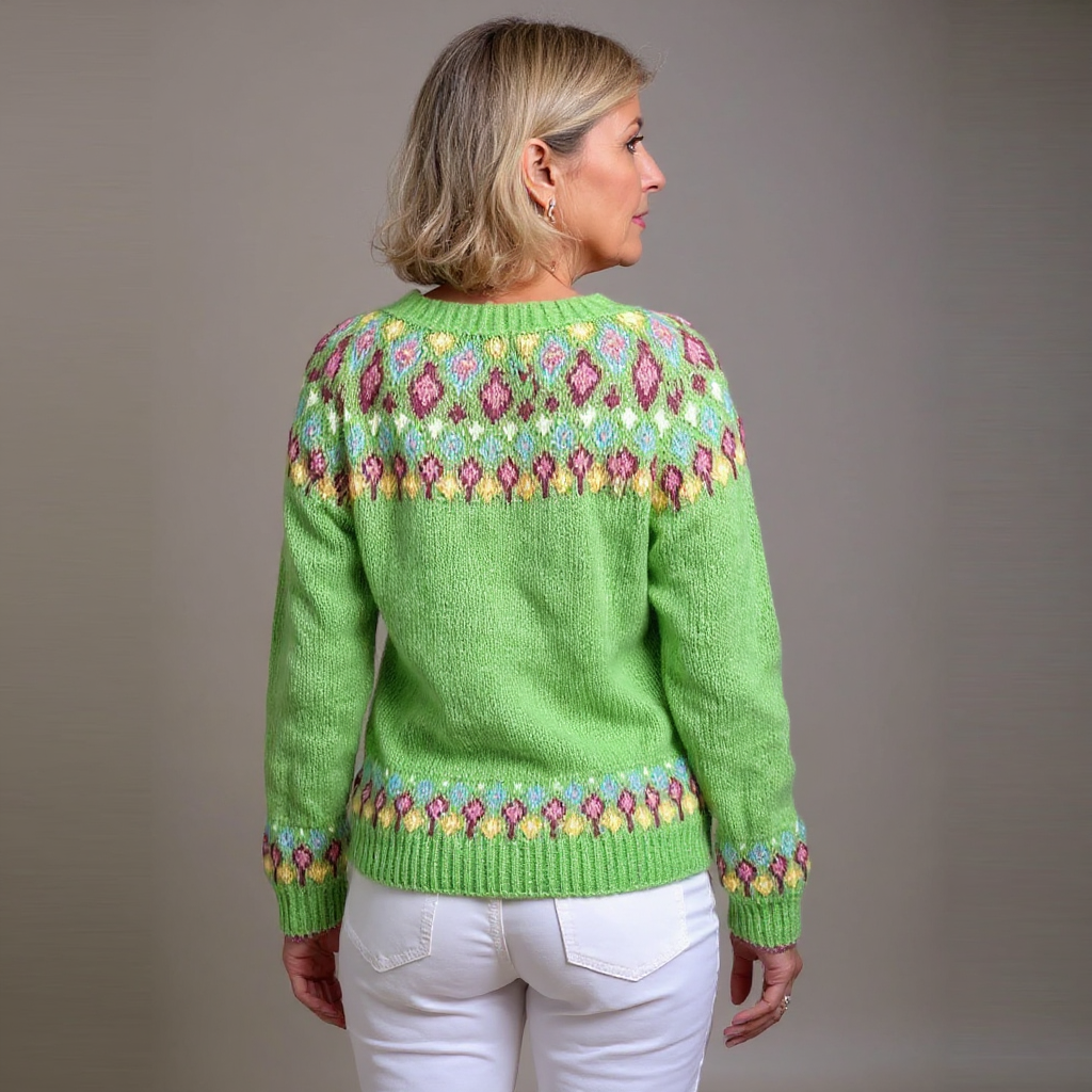 Rubie™ - Vintage Isländische Strickjacke