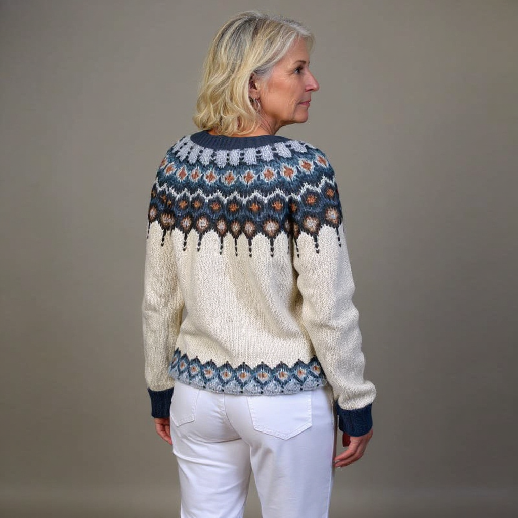 Kylie™ - Vintage Isländische Strickjacke