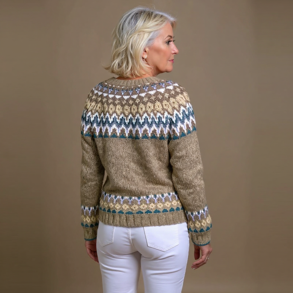 Cora™ - Vintage Isländische Strickjacke