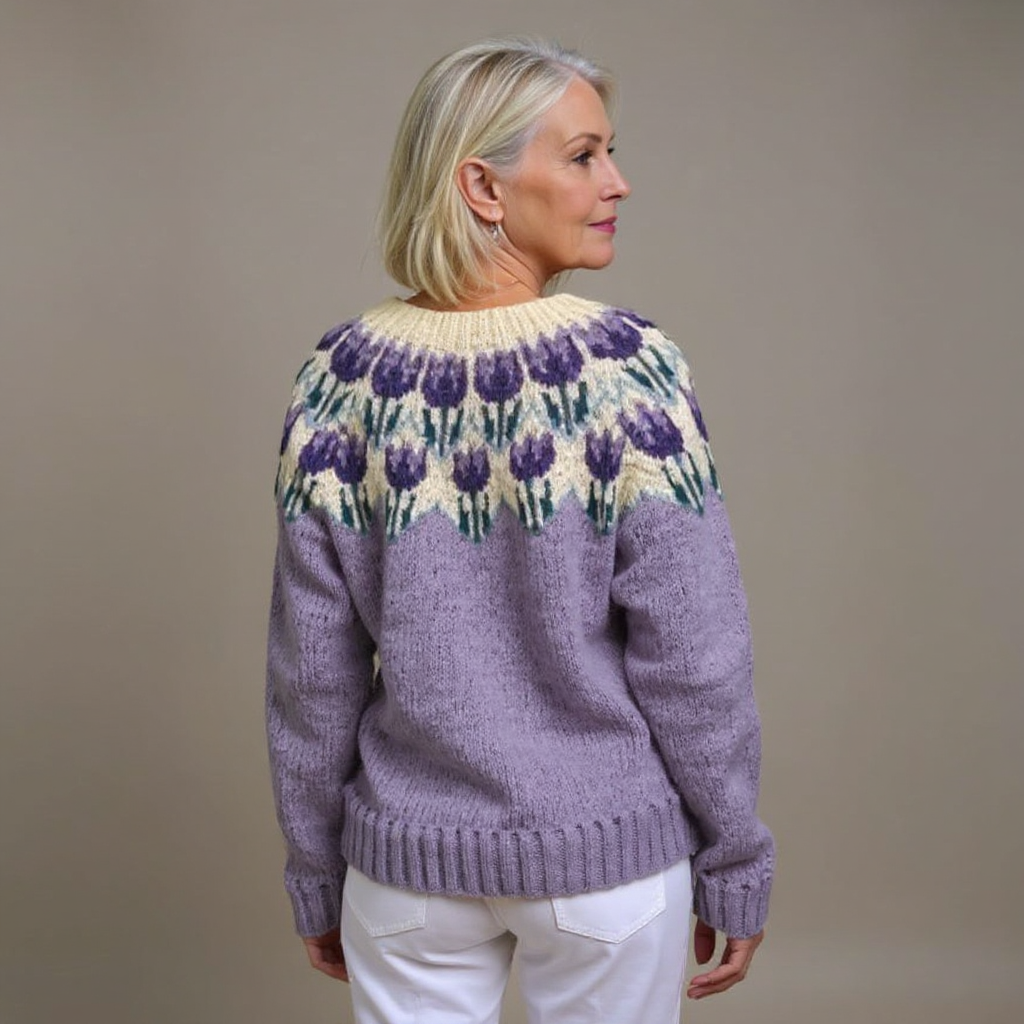 Josephine™ - Vintage Isländische Strickjacke