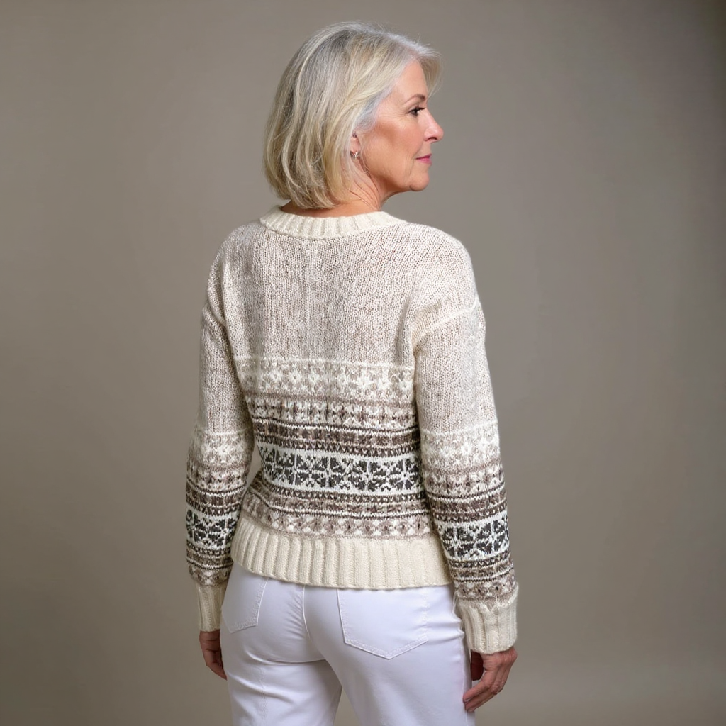 Bailey™ - Vintage Isländische Strickjacke