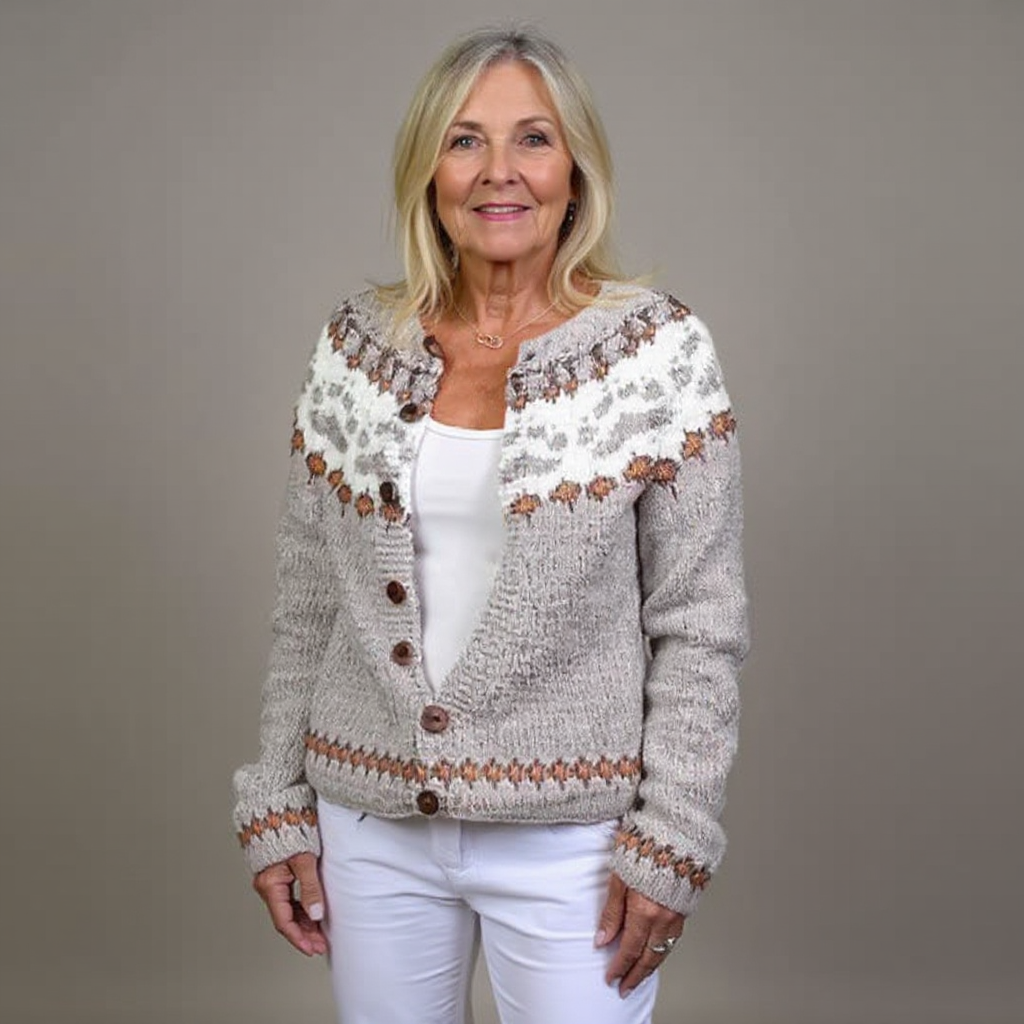 Emery™ - Vintage Isländische Strickjacke