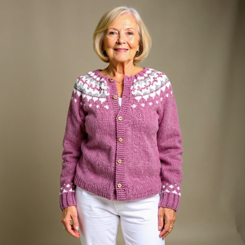 Maya™ - Vintage Isländische Strickjacke