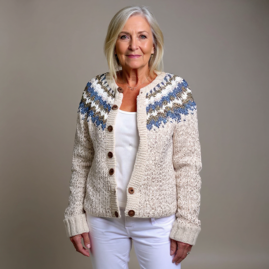 Peyton™ - Vintage Isländische Strickjacke