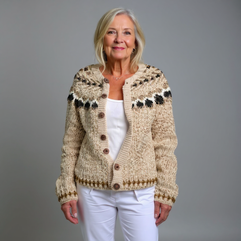 Aubree™ - Vintage Isländische Strickjacke