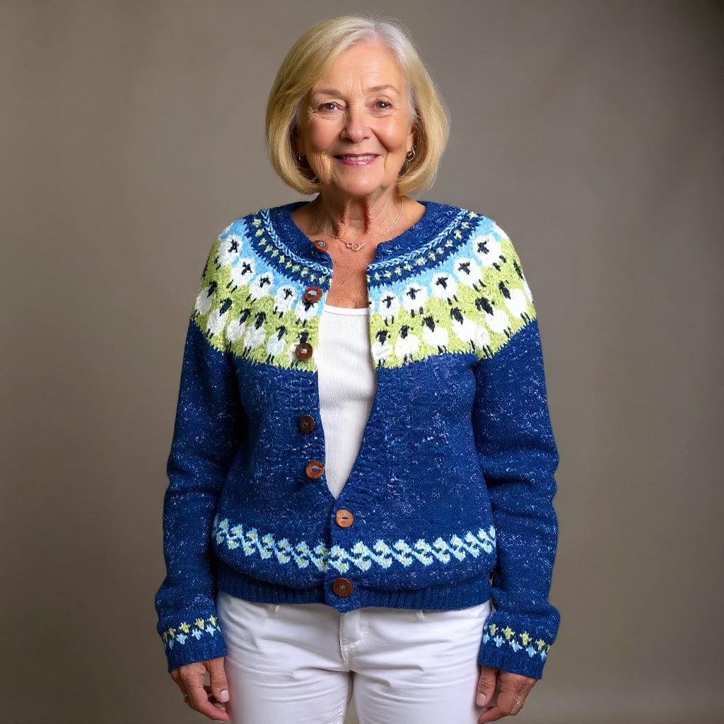 Sophie™ - Vintage Isländische Strickjacke