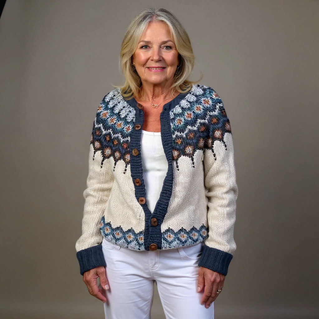 Kylie™ - Vintage Isländische Strickjacke