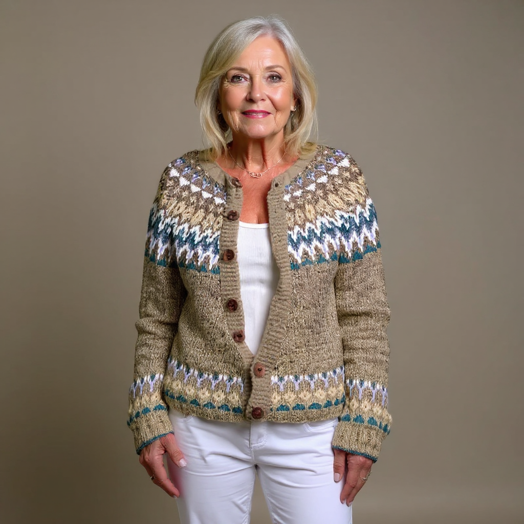 Cora™ - Vintage Isländische Strickjacke