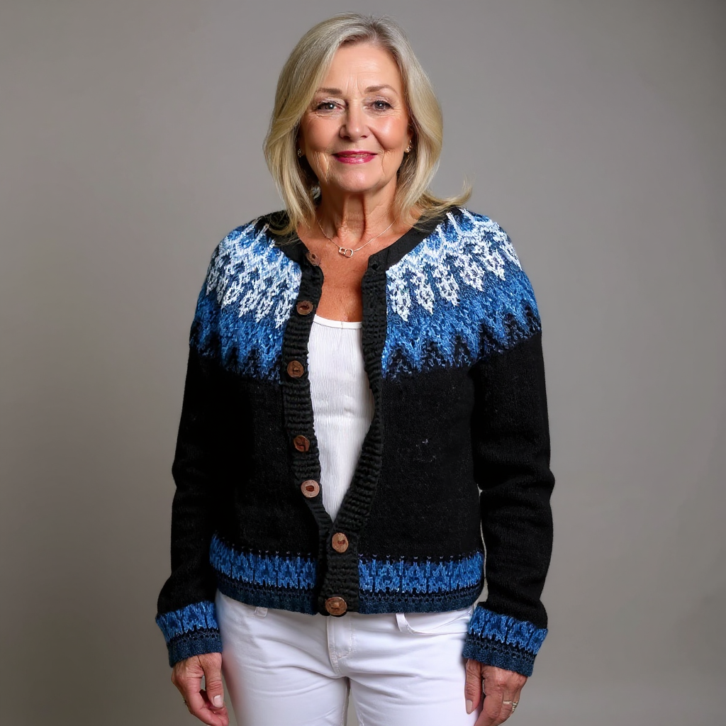 Givanna™ - Vintage Isländische Strickjacke