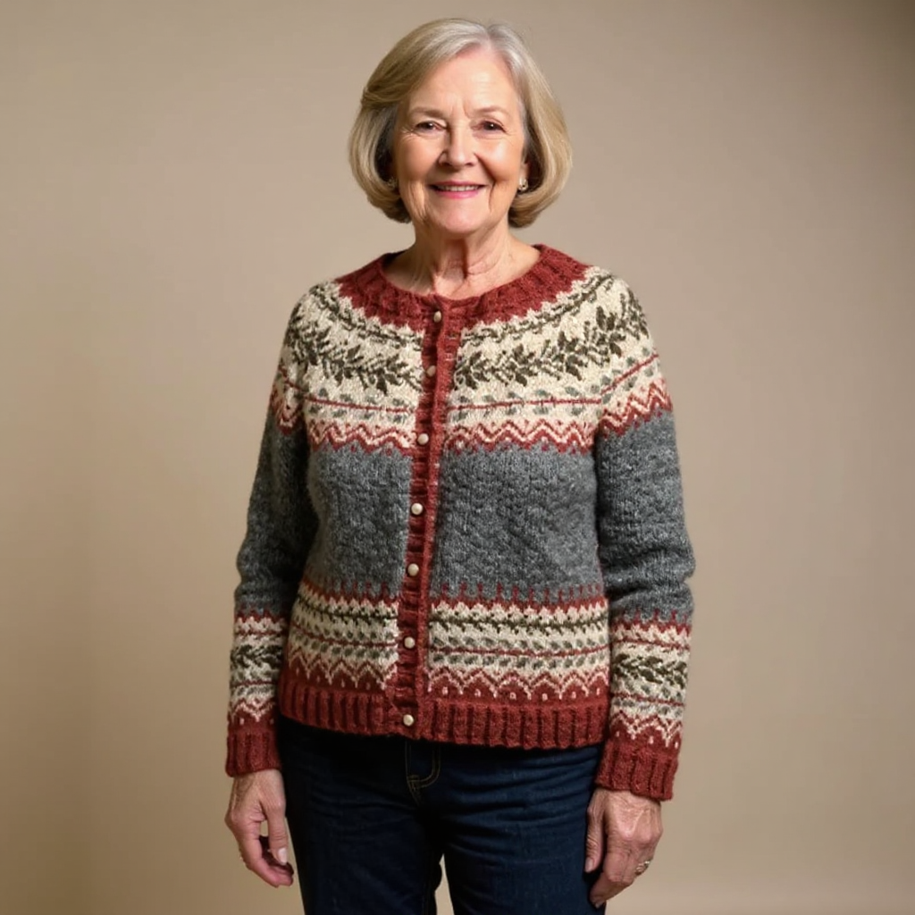 Jessica™ - Vintage Island-Strickjacke