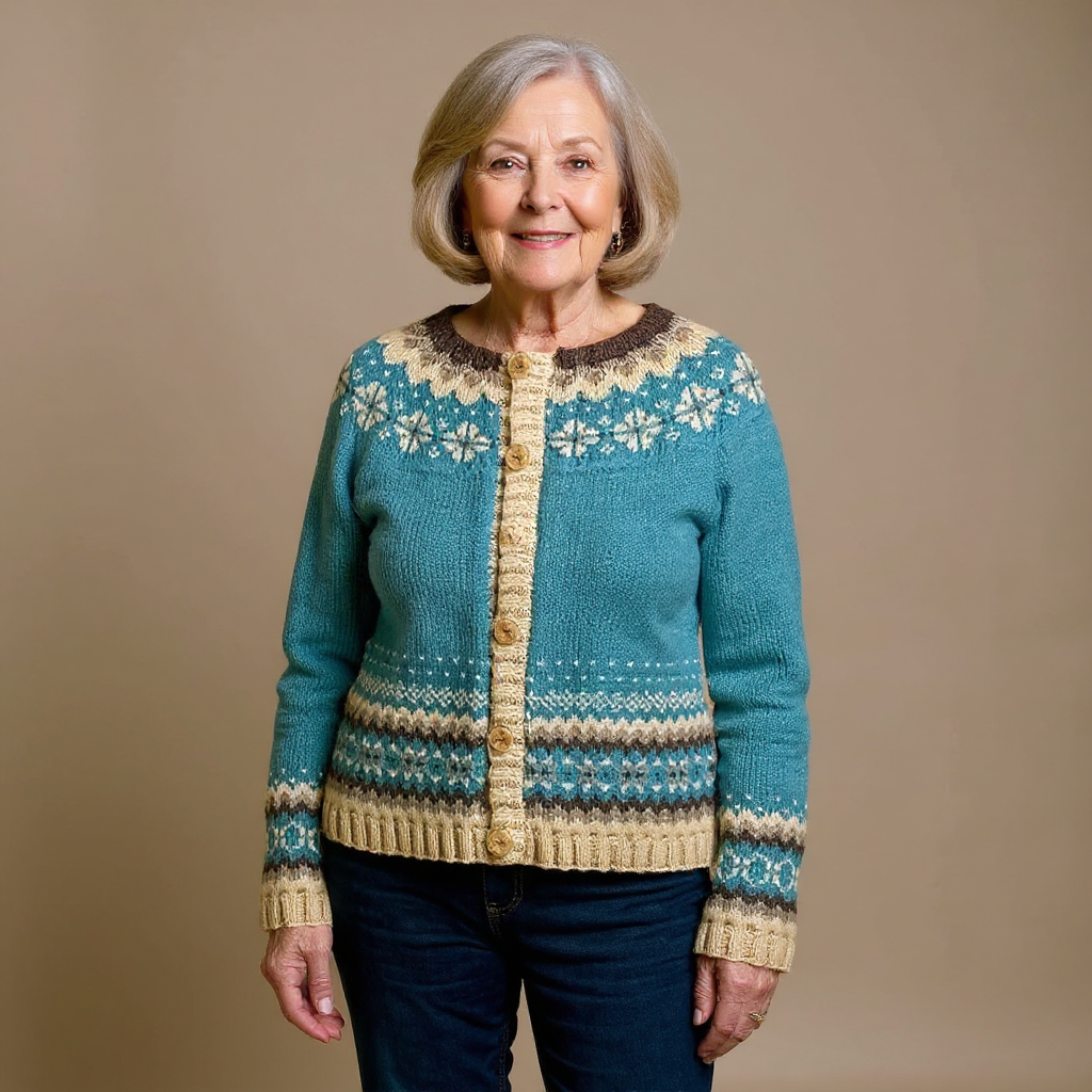 Cassandra™ - Vintage Island-Strickjacke
