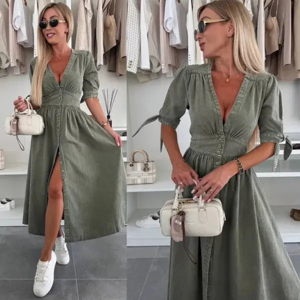 Ivana™ – Das Jeanskleid, das deine Schönheit zum Vorschein bringt
