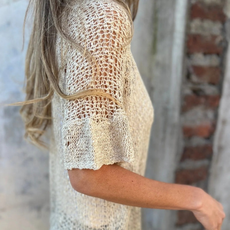 Lisa™ – Elegantes Stricktop mit Knopf