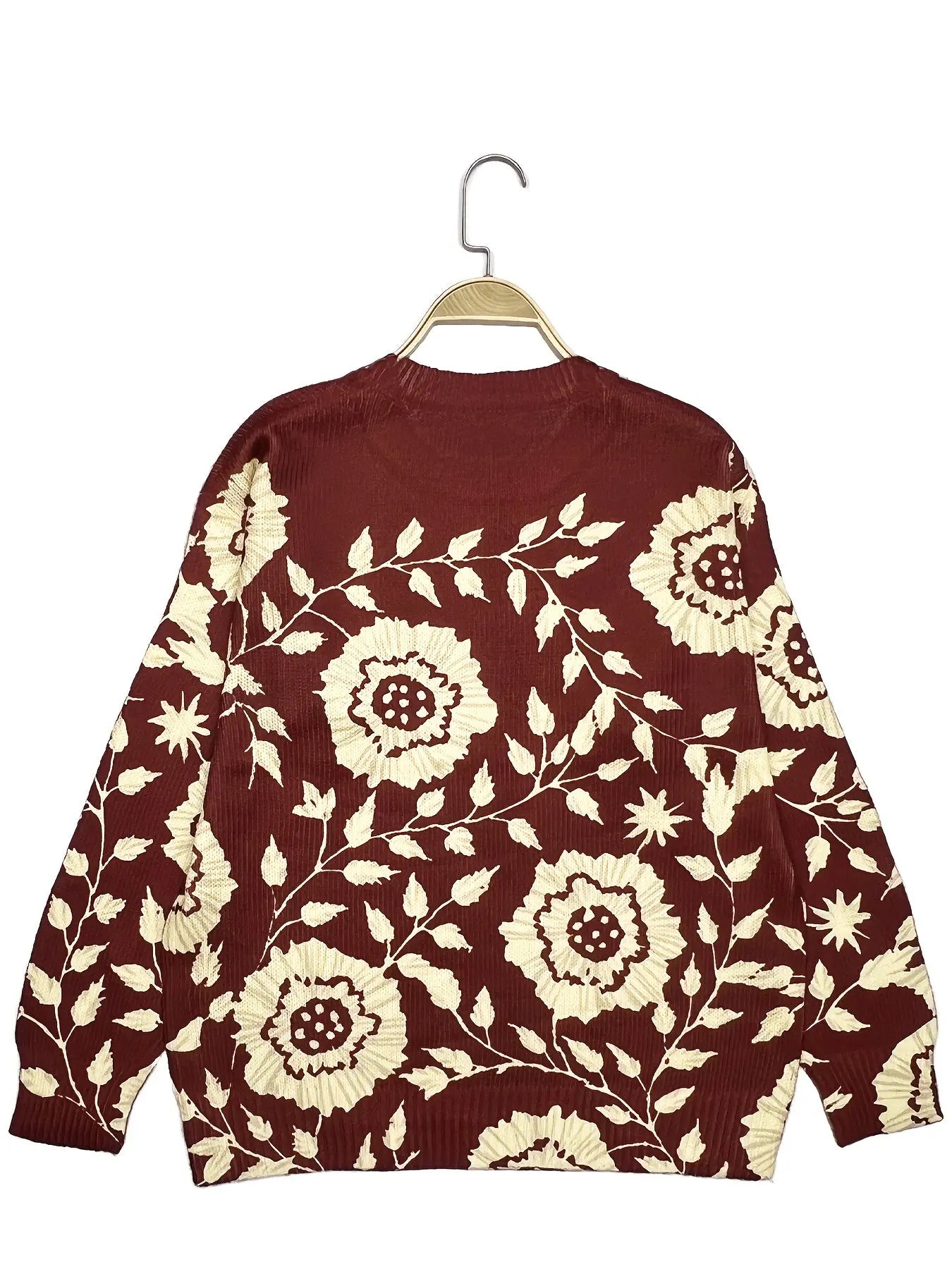 Amélie™ | Pull élégant à manches longues avec motif floral - Montela