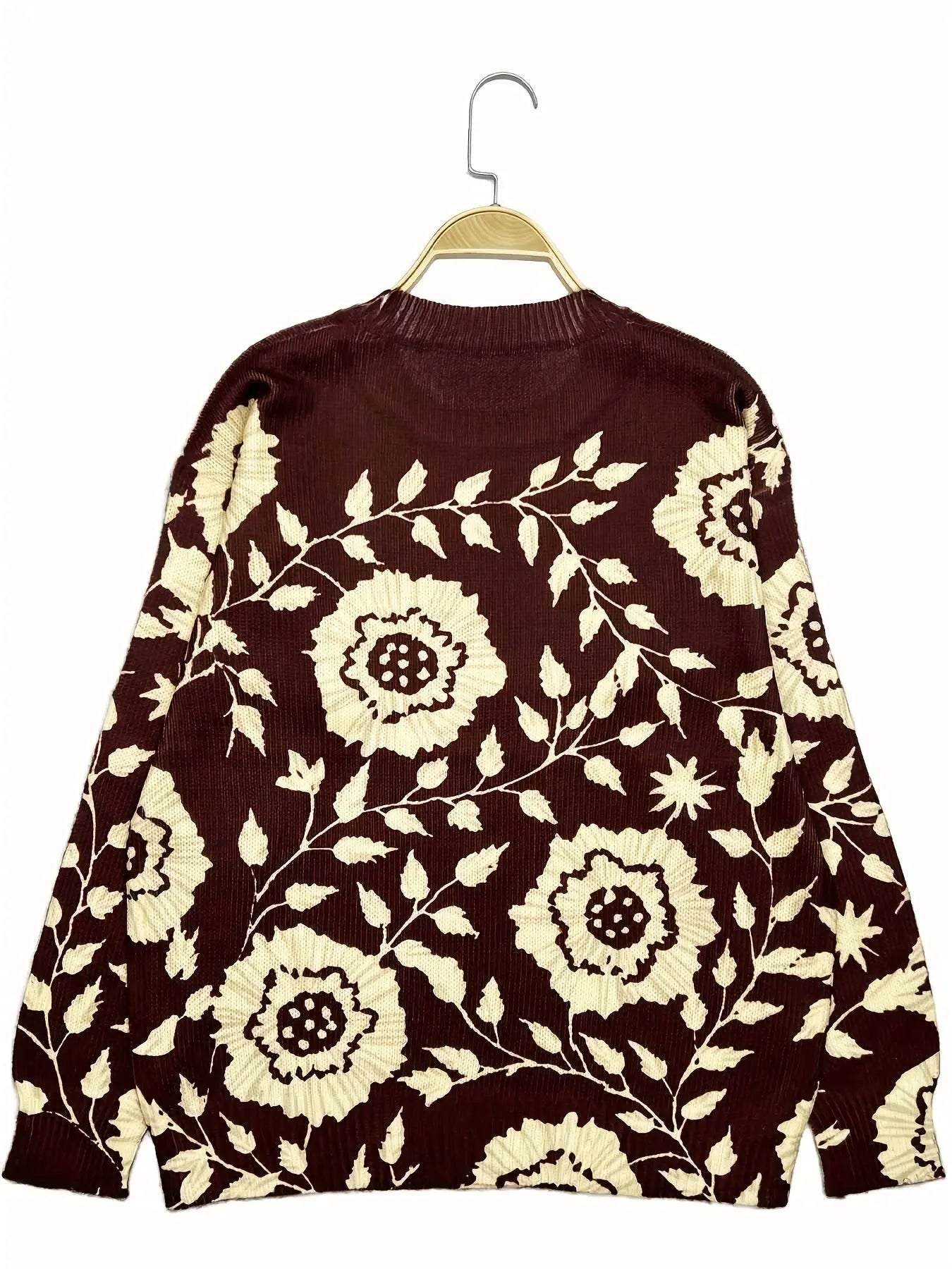Amélie™ | Pull élégant à manches longues avec motif floral - Montela