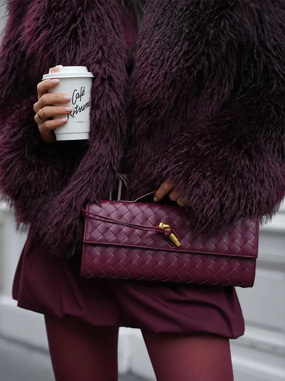 Bianca™ | Sac Tissé Élégant en Cuir Végan - Montela