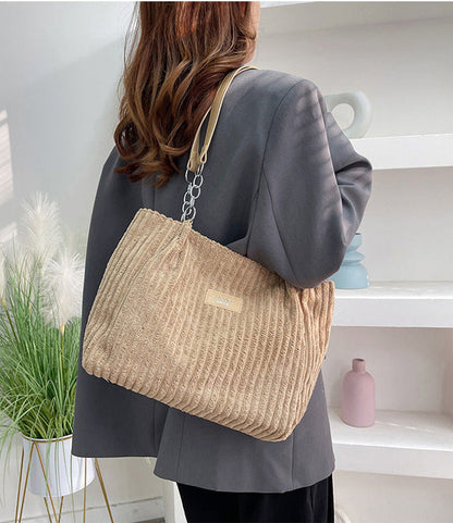 Julia™ | Baumwoll-Cord Tote Bag