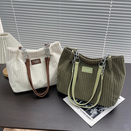 Julia™ | Baumwoll-Cord Tote Bag