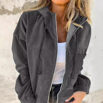 Karla™ | Weiche Jacke mit Kapuze und Reißverschluss