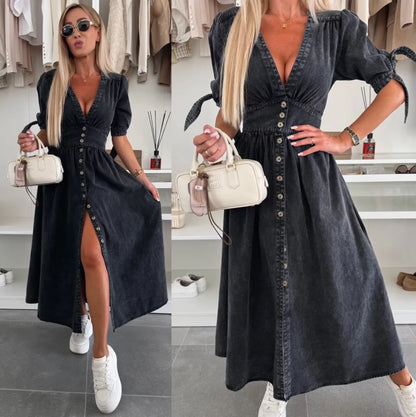 Ivana™ – Das Jeanskleid, das deine Schönheit zum Vorschein bringt