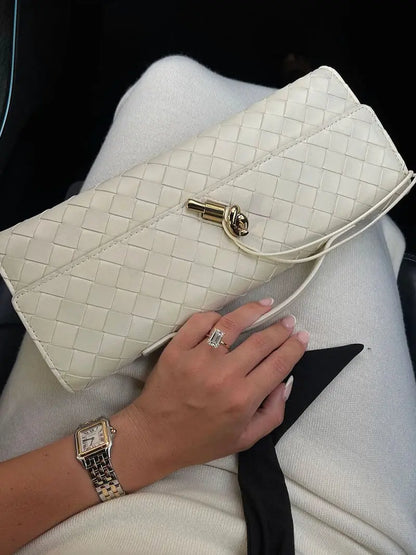 Bianca™ | Sac Tissé Élégant en Cuir Végan - Montela