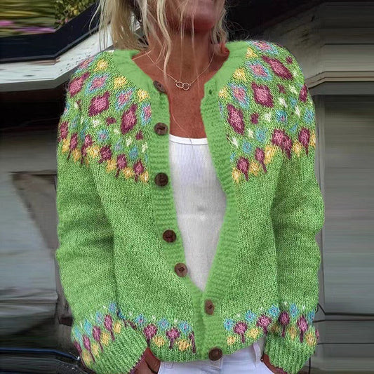 Rubie™ - Vintage Isländische Strickjacke