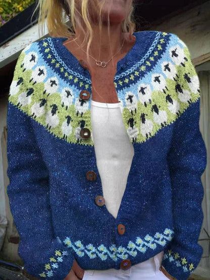 Sophie™ - Vintage Isländische Strickjacke