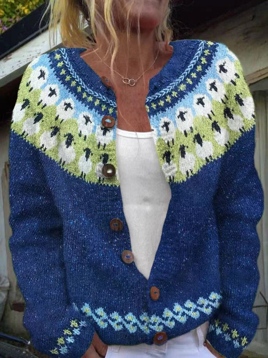 Sophie™ - Vintage Isländische Strickjacke