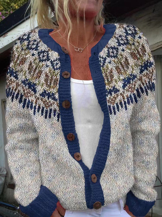 Hailey™ - Vintage Isländische Strickjacke