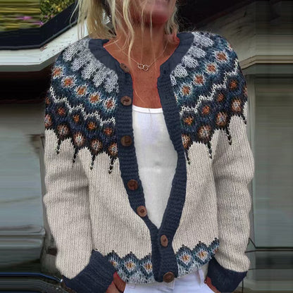 Kylie™ - Vintage Isländische Strickjacke
